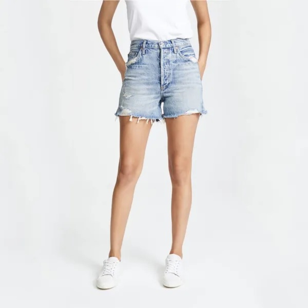 VINTAGE Levi Strauss Blue Jean Shorts High-Waisted Cut-Off